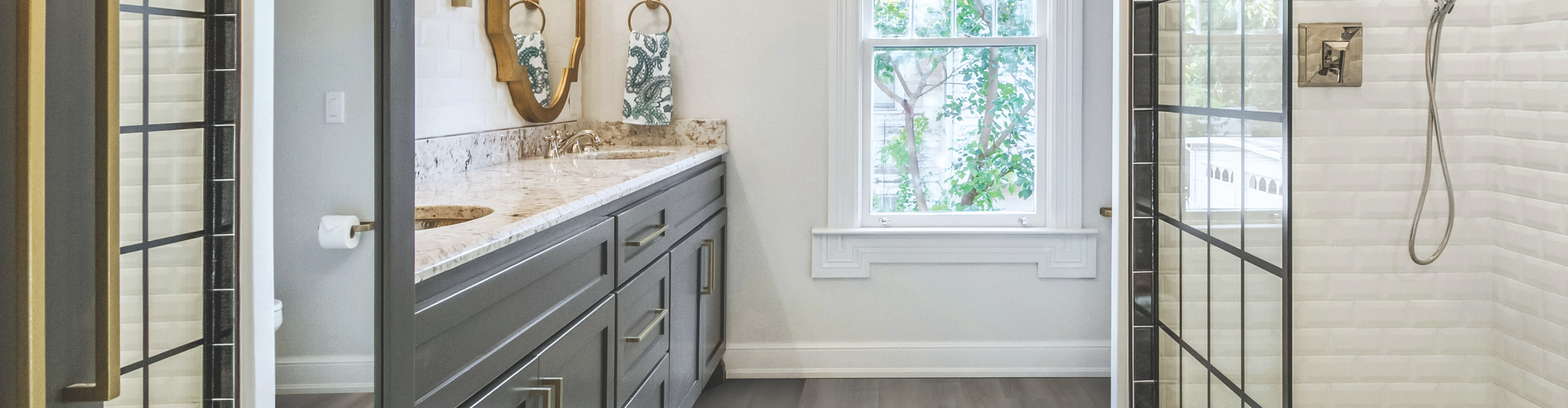 bathroom with a walk-in tiled shower