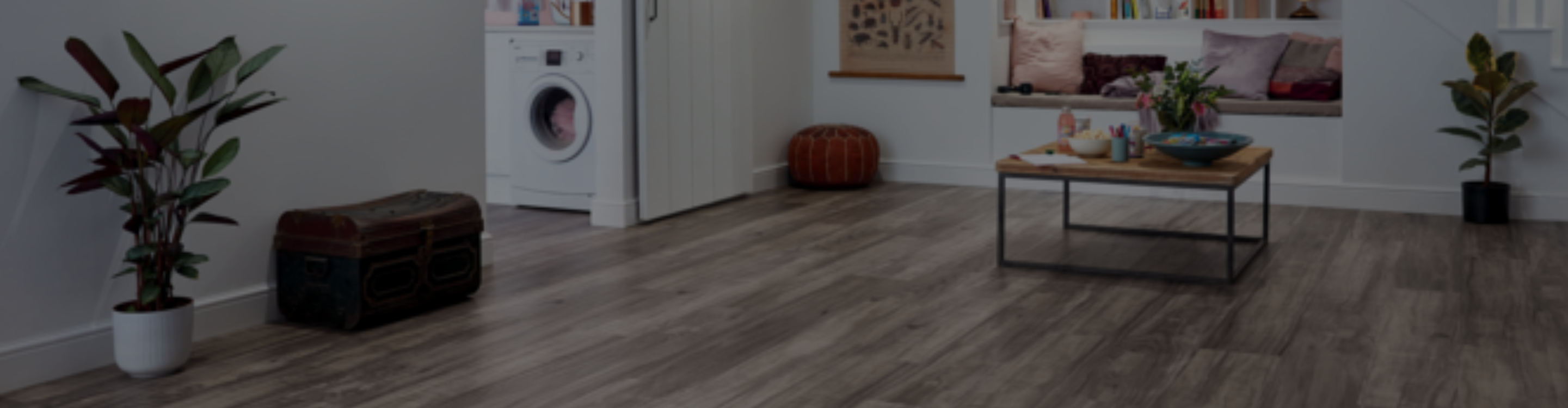 wood look vinyl flooring in entryway